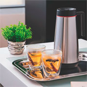 Bandeja retangular em aço inox 42X30 cm 