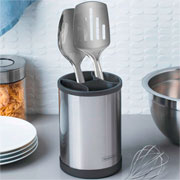Porta utensílios de inox giratório 12x17,2 cm 
