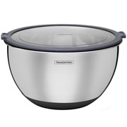Bowl de inox Cucina com tampa de acrílico base de silicone 05 litros 