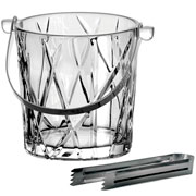 Balde para gelo de cristal ecológico com pinça Forest 1 L 