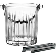 Balde para gelo de cristal ecológico com pinça Soho 1 L 