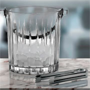 Balde para gelo de cristal ecológico com pinça Soho 1 L 