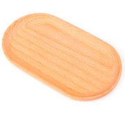 Bandeja de madeira oval 18x10 