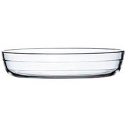 Assadeira de vidro Borossilicato oval com capacidade para 1,6 litros 