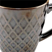 Caneca de cerâmica Geometrix fine verde 345 ml 