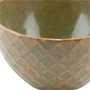 Bowl de cerâmica Geometrix fine verde oliva 580 ml 