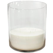 Vela de cera vegetal decorativa suporte Cilindro 20 cm 