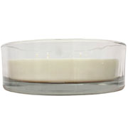 Vela de cera vegetal decorativa suporte cilindro baixo 24x08 cm 