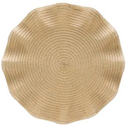 Lugar americano Luna Wave Champanhe 38 cm. 