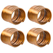 Argolas para Guardanapo de Ferro Argos Ouro Velho 04 peças 