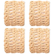 Argolas para Guardanapo de Juta Brasil Nature Spin 04 peças 