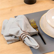 Argola de guardanapo em ferro Spira 4 peças 