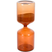 Ampulheta de vidro âmbar 16x06 15 minutos 