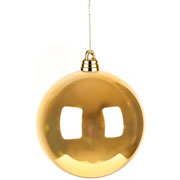 Bola natalina dourada 30 cm 