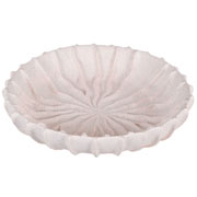 Centro de mesa em poliresina Dunas bege 37x08 cm 