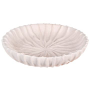 Centro de mesa em poliresina Dunas bege 28x06 cm. 