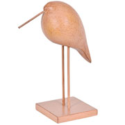 Escultura em poliresina pássaro 19x12 cm 