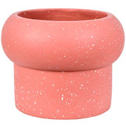 Cachepot em cimento marrom 15x13 cm 