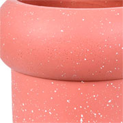 Cachepot em cimento marrom 15x13 cm 