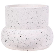 Cachepot em cimento bege 16x13 cm 