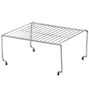Organizador de aço multiuso retangular cromado 32X27 cm 