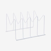 Organizador de armários de aço branco 32x21 cm 