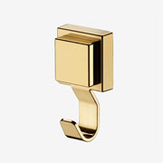 Gancho com adesivo para parede Facile Mix dourado 10x12 cm 