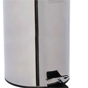 Lixeira de inox Copenhague com pedal cesto removível 3 litros 