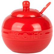 Açucareiro em cerâmica Le chef vermelho 300 ml 