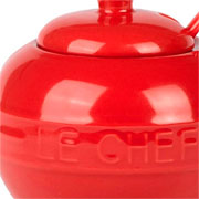 Açucareiro em cerâmica Le chef vermelho 300 ml 