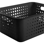 Cesta organizadora preto 41x31 cm 