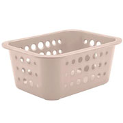 Cesta organizadora bege 18x14 cm 