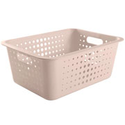 Cesta organizadora bege 41x31 cm 