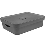 Caixa organizadora cube chumbo baixa 45x35 cm 