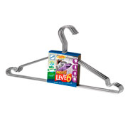 Conjunto de cabides de metal cromado 06 peças 
