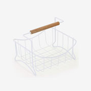 Fruteira de mesa em aço Eco off white 26x25 cm 