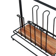 Porta copo de mesa aço black para 06 copos 
