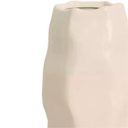 Vaso em cerâmica Ondas II bege 23x35 cm 