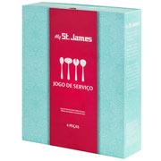 Jogo de talheres de inox Lace para servir 04 peças 