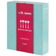 Jogo de talheres de inox Belle para servir 04 peças 