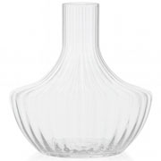 Vaso de vidro varsóvia canelado 18x18 cm 