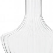Vaso de vidro varsóvia canelado 18x18 cm 