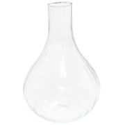 Vaso de vidro Moscou M canelado 18x22 cm 