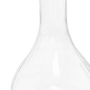Vaso de vidro Moscou M canelado 18x22 cm 