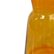 Vaso de vidro Vênus âmbar 17x06 cm 