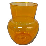Vaso de vidro Marte âmbar 12x10 cm 