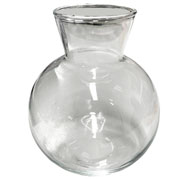 Vaso de vidro Singapura Transparente 10x13 cm 