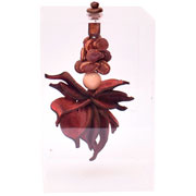 Cubo de Acrílico com Sementes Melt Roxo 13x20 cm 