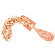 Colar de Madeira Vicce Bege 85 cm 