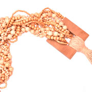 Colar de Madeira Vicce Bege 85 cm 